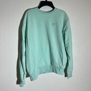 Teal fila crewneck
